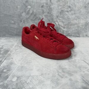 Puma Suede Classic Mono Red Gold Size 7.5